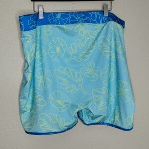 TomboyX Swim 4.5" Reversible Shorts In Keep Palm Size 5X